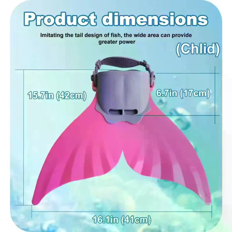 Swim Fins - زعانف سيليكون على شكل حورية البحر