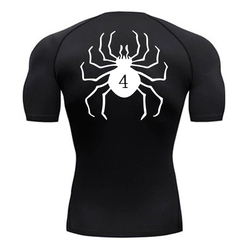 Rash Guard - قمصان ضغط مطبوعة على شكل عنكبوت