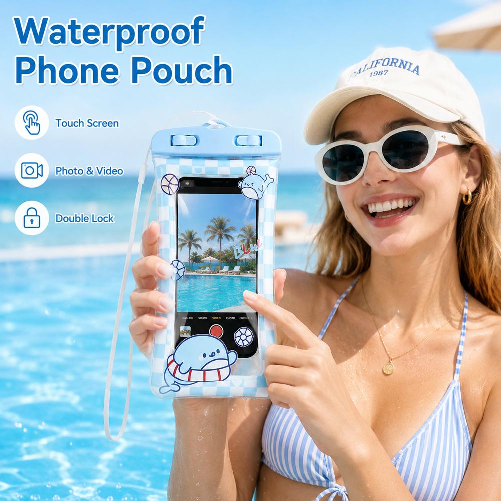 حافظة هاتف لطيفة على شكل دب مق - مراجعة Dry Bag Waterproof وسعره