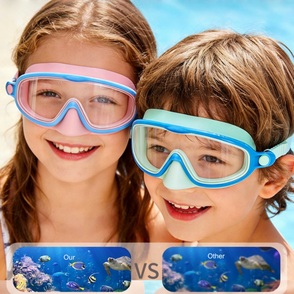 نظارات سباحة للأطفال مع غطاء ل - مراجعة Diving Mask وسعره