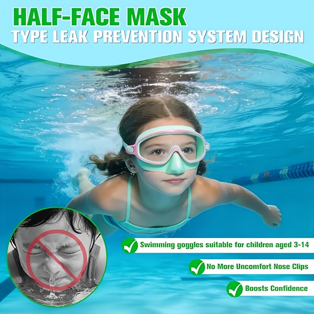 نظارات سباحة للأطفال مع غطاء ل - مراجعة Diving Mask وسعره