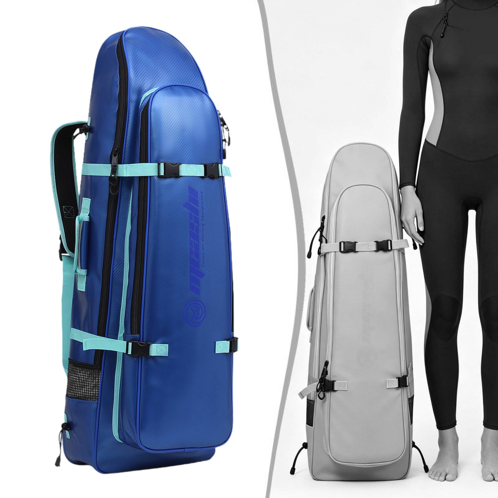 حقيبة زعانف غوص طويلة محمولة،  - مراجعة Swim Fins وسعره